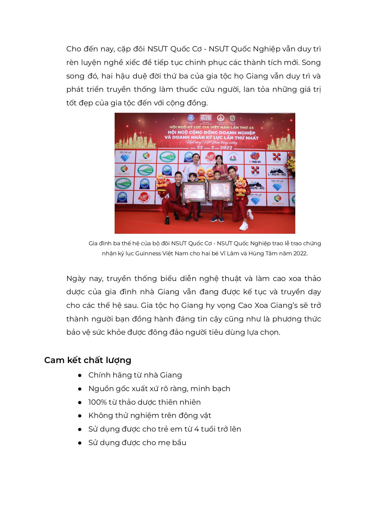 Lịch sử hình thành Cao xoa thảo dược Giang's