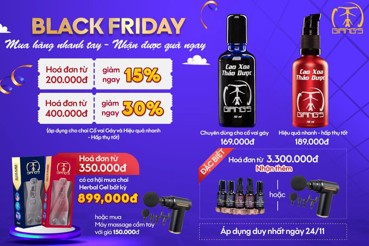 BLACK FRIDAY | DUY NHẤT TRONG NĂM