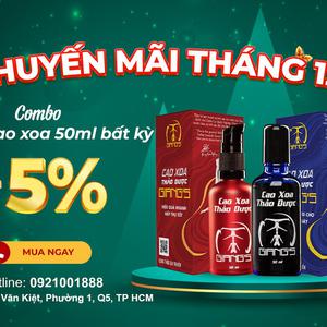 Combo 1 chai Cao xoa thảo dược Giang's chuyên dùng cho Cổ Vai-Gáy và 1 chai Hiệu quả nhanh-Hấp thụ tốt