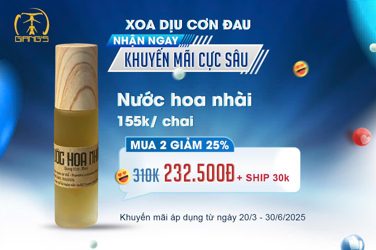 Nước hoa  nhài 10ml
