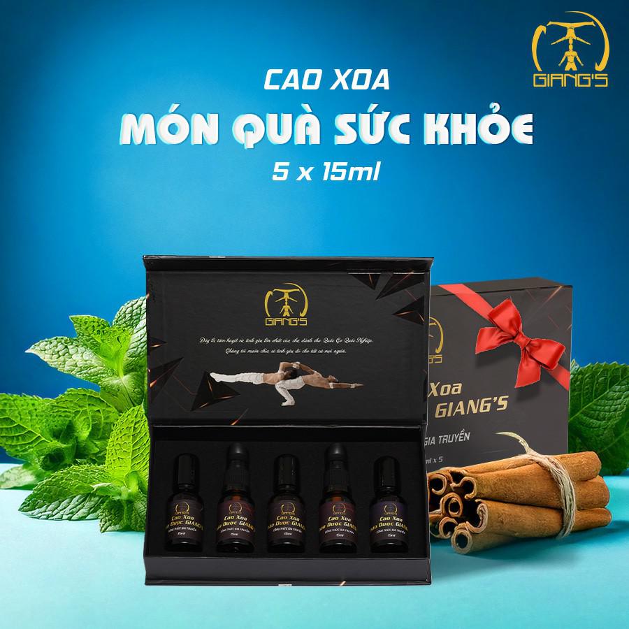 SET QUÀ TẶNG 5 CHAI CAO XOA GIANG'S 15ML