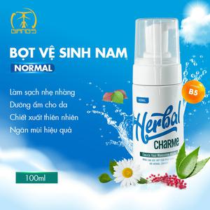HERBAL CHARME (NORMAL) (Bọt  xịt Vệ Sinh Nam; Ấm Nóng Nhẹ)