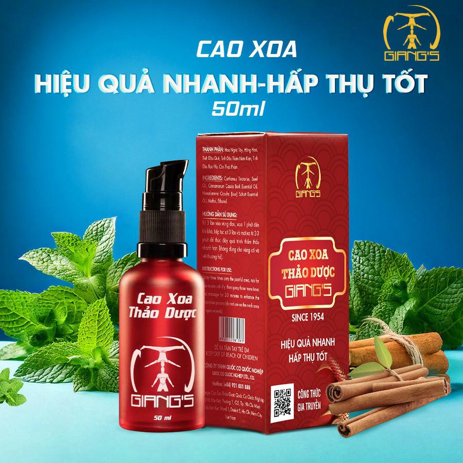 CAO XOA THẢO DƯỢC GIANG'S HIỆU QUẢ NHANH - HẤP THỤ TỐT 