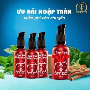 Combo 3 chai Cao xoa Thảo dược Giang's Hiệu quả nhanh Hấp thụ tốt