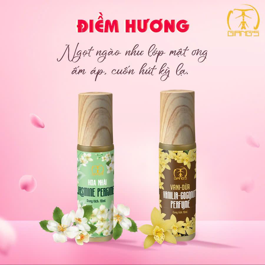 [NƯỚC HOA MUA 1 TẶNG 1] Hương hoa Nhài TẶNG hương Vani Dừa - Điềm Hương