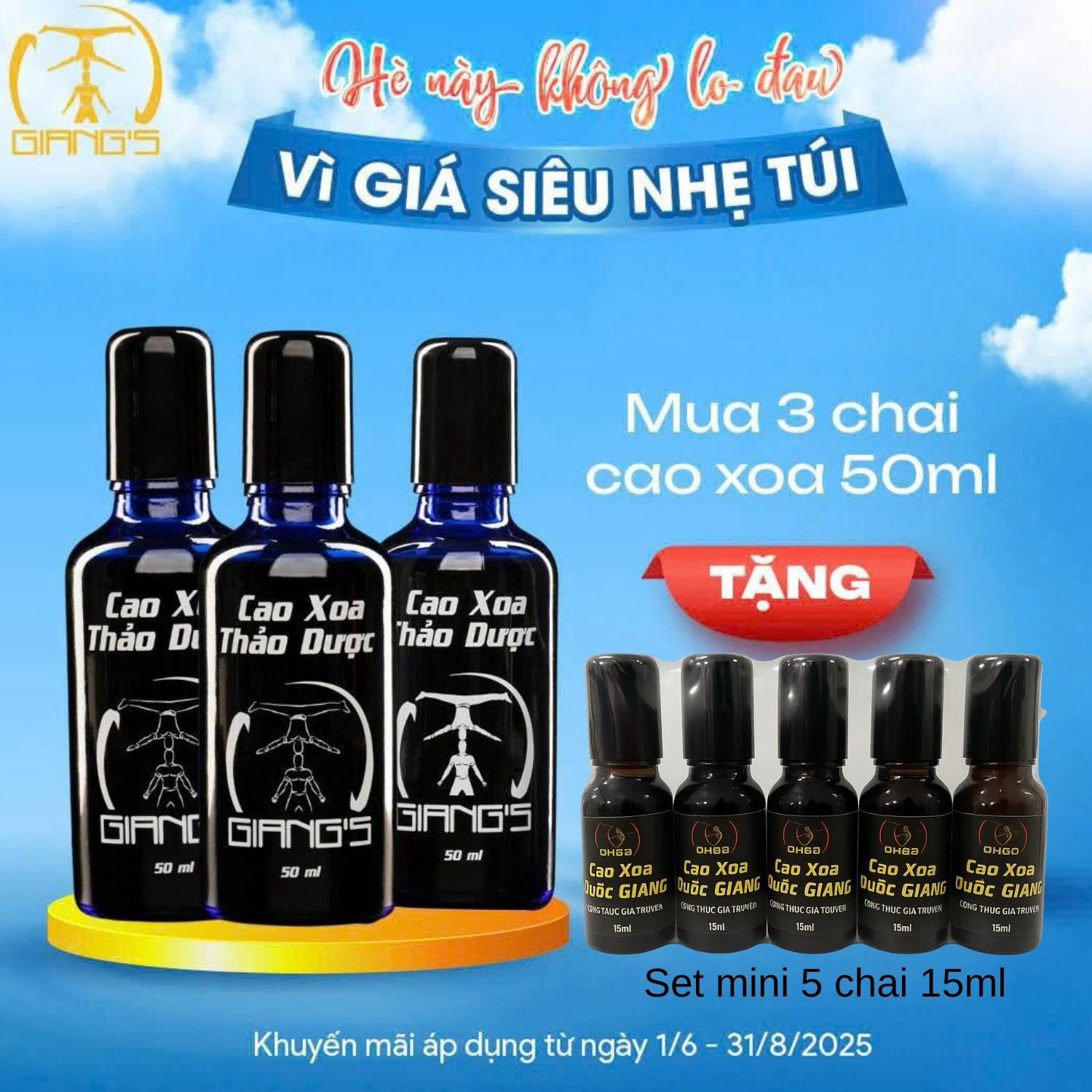 Combo 3 bottles of Giang's Herbal recipe Specifically Formulated for Neck and Shoulder