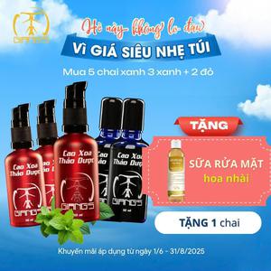 Combo  3 Hiệu quả nhanh - Hấp thụ tốt và 2 Cao xoa Cổ Vai-Gáy 