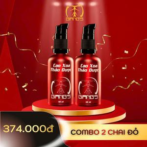 Combo 2 chai Cao xoa thảo dược Giang's Hiệu quả nhanh-Hấp thụ tốt