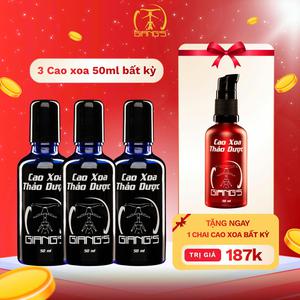 Combo 3 Cao xoa thảo dược Giang's chuyên dùng cho Cổ Vai-Gáy 