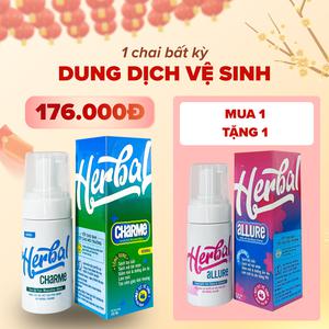 Herbal Charme (Normal) (Bọt  xịt Vệ Sinh Nam; Ấm Nóng Nhẹ)