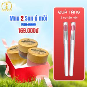 Combo 2 hũ son ủ môi tiêu hồng 